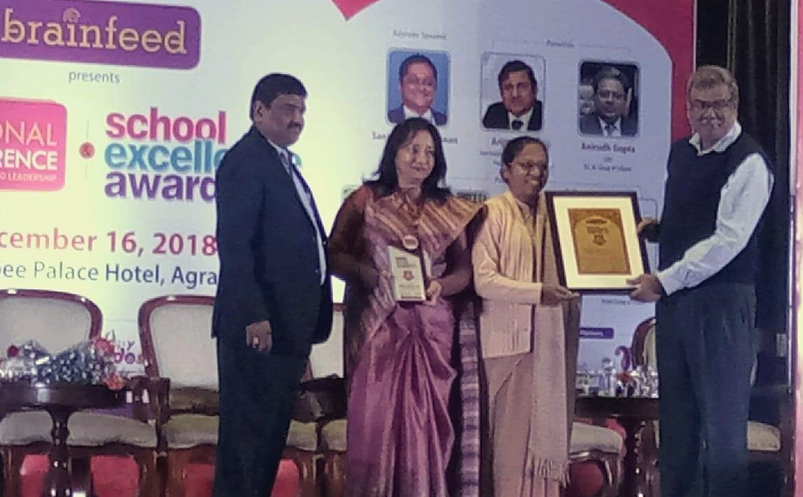  Top 500 schools of India and Best State Board School in field of Sports, Academics and Techno Smart school of the year by BrainFeed School Excellence Award ceremony.