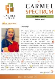Carmel Spectrum-Newsletter - Vol 5 Issue 5