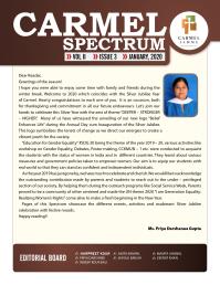 Carmel Spectrum- News Letter-Vol 2 Issue 3, January, 2020
