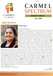 Carmel Spectrum-Newsletter - Vol 5 Issue 3