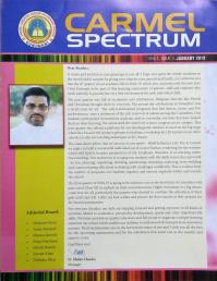 Carmel Spectrum- News Letter-Vol 1 Issue 3 January, 2019