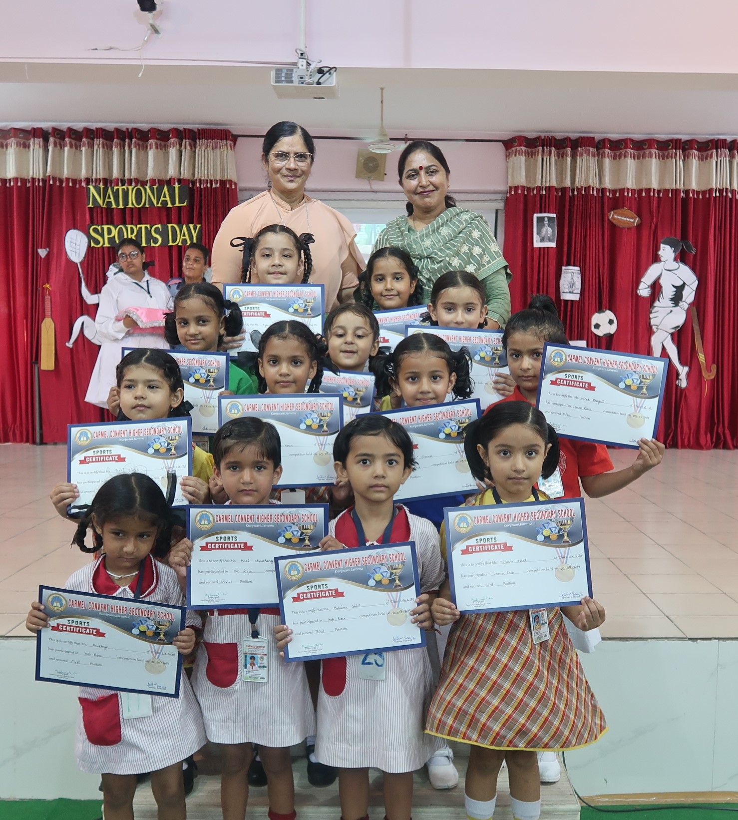 Carmel celebrated ‘National Sports Day’ with zeal and zest on the birth anniversary of the Hockey wizard, Major Dhyan Chand.