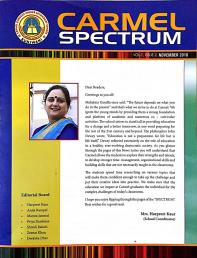 Carmel Spectrum- News Letter-Vol 1 Issue 2 November, 2018