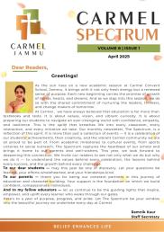 Carmel Spectrum VOL 8 ISSUE 1