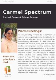 Carmel Spectrum-Newsletter - Vol 3 Issue 5